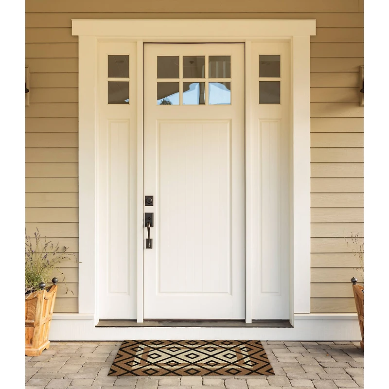 Two Tone Diamond Doormat