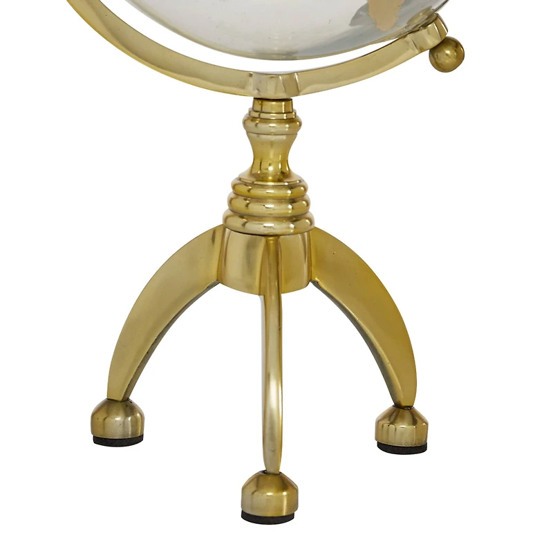 15" Gold Aluminum Glam Globe