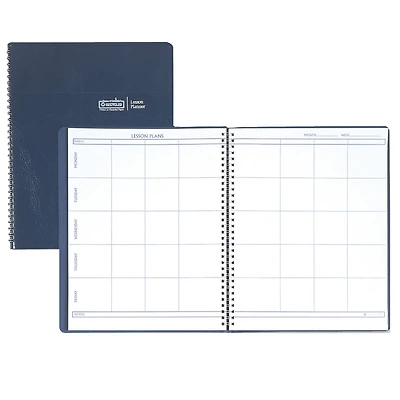 Blue Lesson Planner Book