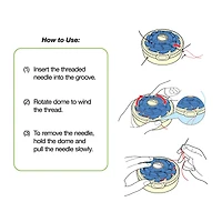 Clover 3" Dome Threaded Needle Case