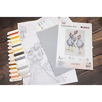 Luca-S My Chickens Counted Cross-Stitch Kit