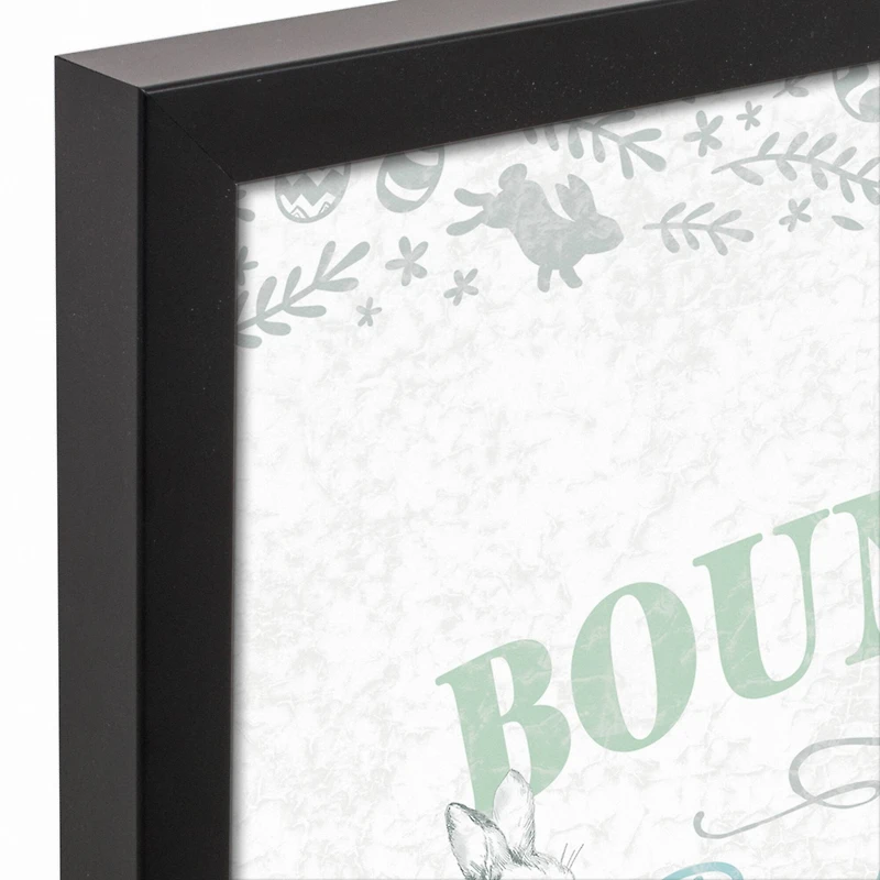 The Bouncy Bunny Bed & Breakfast Black Framed Canvas