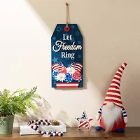 Glitzhome® 15.75" Let Freedom Ring Sign Door Hanger