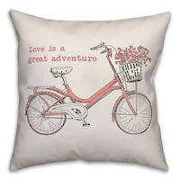 Love Is A Great Adventure Throw Pillow
