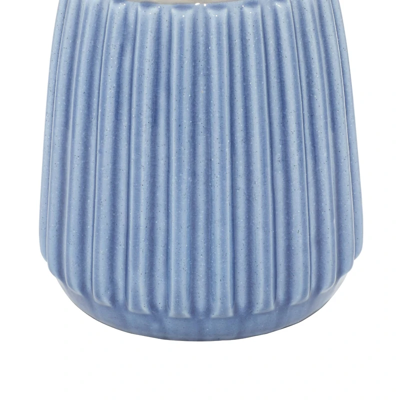 24" Blue Ceramic Coastal Table Lamp