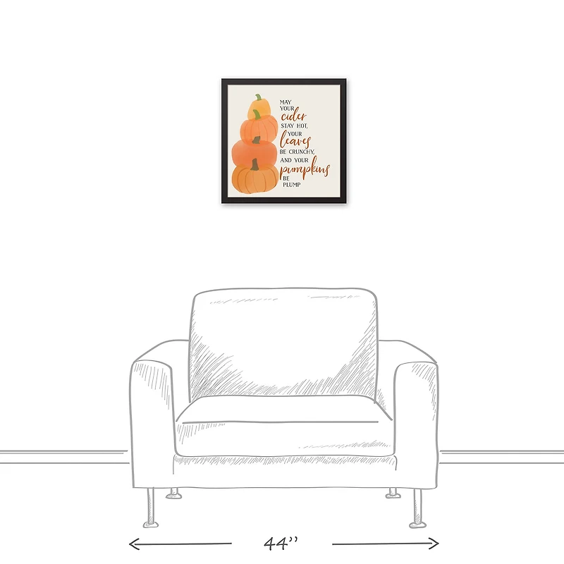 May Your Cider Stay Hot Canvas Wall Art with Black Frame