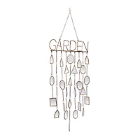 36" White Metal Eclectic Garden Windchime