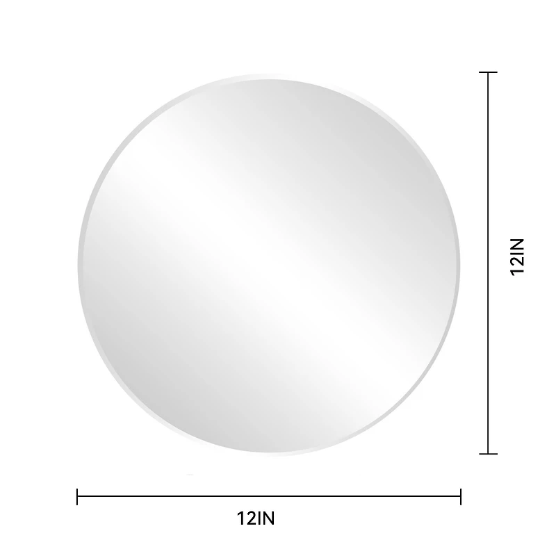 12" Beveled Round Mirror by Make Market®