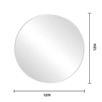 12" Beveled Round Mirror by Make Market®