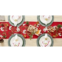DII® 108" Mistletoe Embroidered Table Runner
