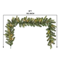 6ft. Pre-Lit Gilded Pine Garland by Ashland®