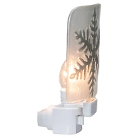 Silver Snowflake Glass Christmas Night Light