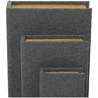 Light Gray Linen Faux Book Box Set