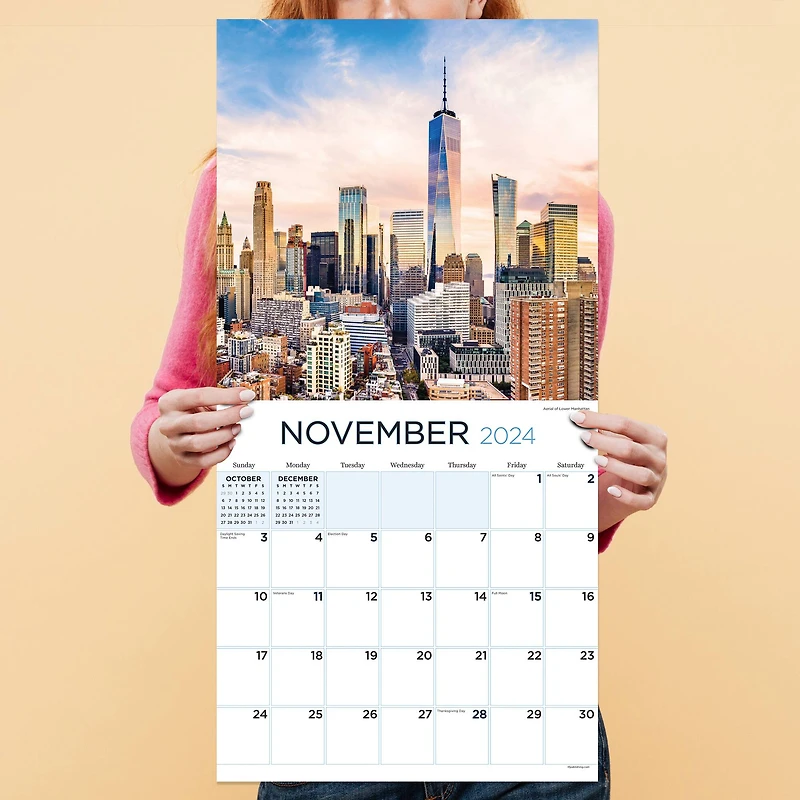 TF Publishing 2024 NYC Wall Calendar