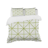Designart 'geometric Green Triangle II' Geometric Bedding Set