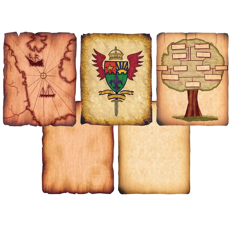 Roylco® 8.5" x 11" Antique Paper, 2 Packs of 32 Sheets