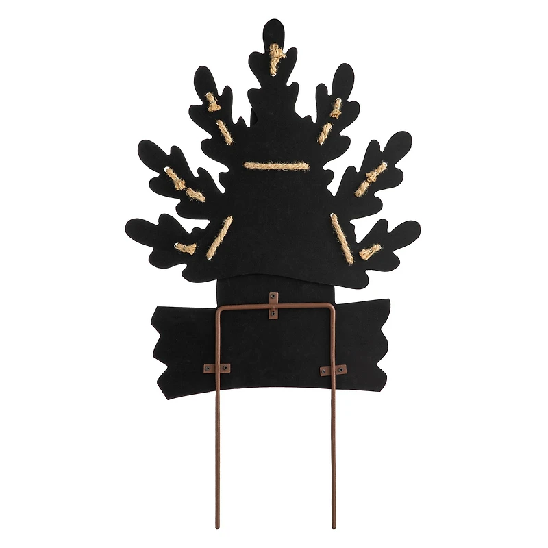 Glitzhome® Iron & Wood 'Welcome' Turkey Yard Sign