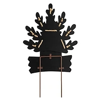 Glitzhome® Iron & Wood 'Welcome' Turkey Yard Sign 