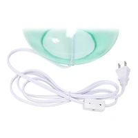 Simple Designs™ 14" Glass Raindrop Table Lamp with White Shade