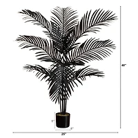 4ft. Artificial Halloween Black Paradise Palm Tree