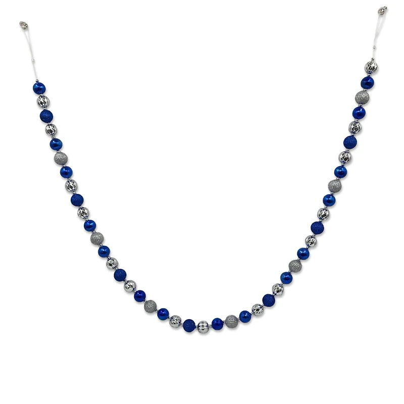 6ft. Blue & Silver Ball Garland by Ashland®