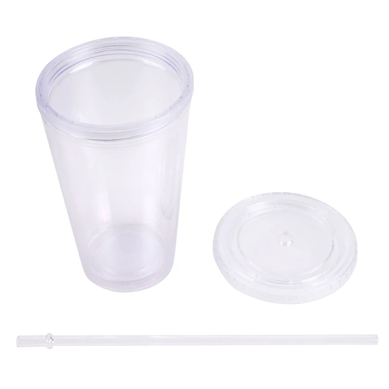 18oz. Plastic Tumbler with Straw by Celebrate It™