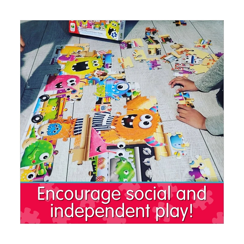 Puzzle Doubles! - Glow in the Dark Monsters: 100 Pcs