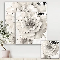 Designart - Indigold Grey Peonies I