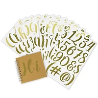 Gold Hand Letter Alphabet Stickers by Recollections™