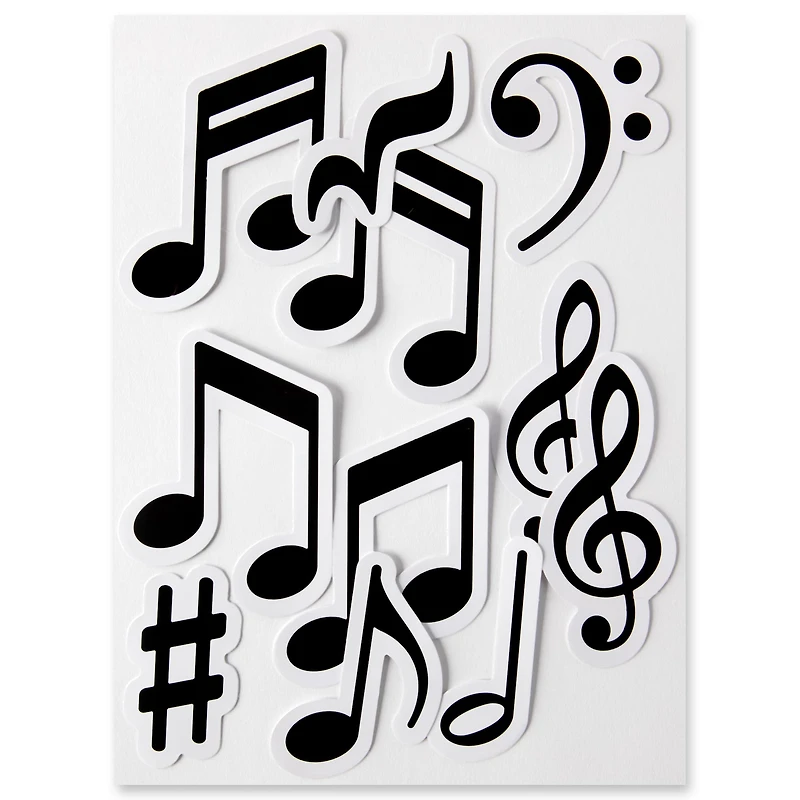 Music Notes Die Cut Stickers by Recollections™