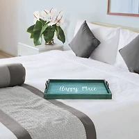 Elegant Designs™ 15.5" Happy Place Serving Tray with Handles