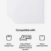 Cricut® White US Letter Waterproof Sticker Set, 6ct.