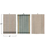 Hello Honey® Striped Woven Cotton Tea Towel Set