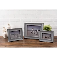 DII® Gray Distressed 5" x 7" Picture Frame