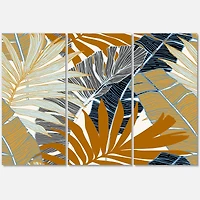 Designart - Abstract Tropical Summer Palm Tree & Banana Leaves