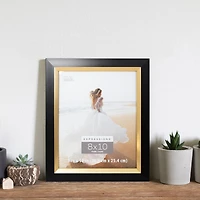 Expressions™ Black Frame with Gold Inner Trim by Studio Décor®