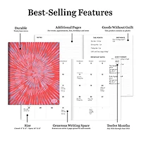 TF Publishing 2024-2025 Large Spiral Print Monthly Planner
