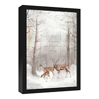 Heaven and Nature Sing Black Framed Canvas Wall Art