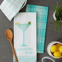 DII® Quarantini Time Dish Towels, 3ct.