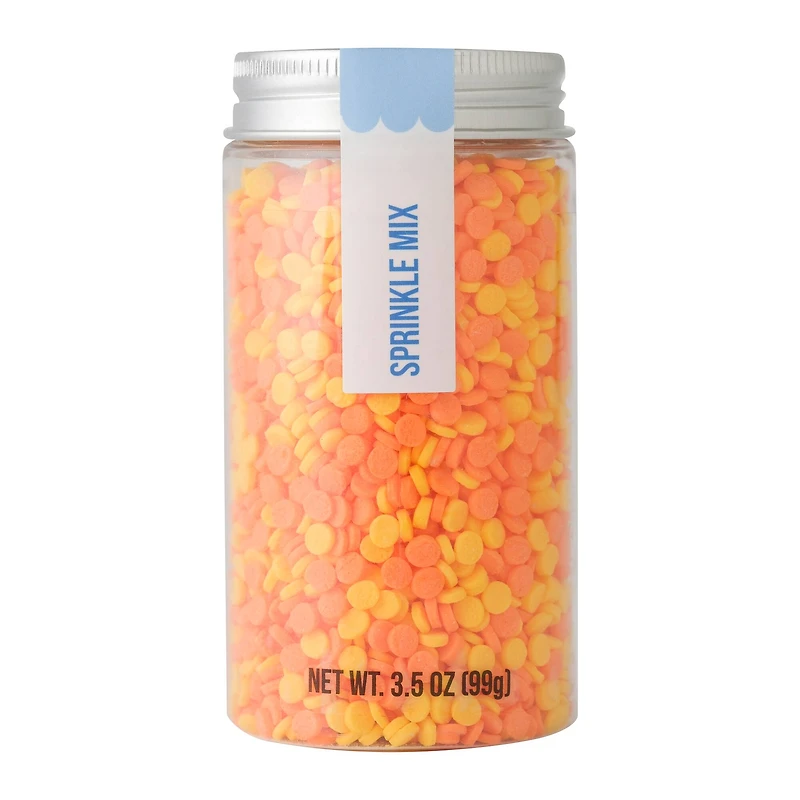 PME Cake Sweet Street® Orange & Yellow Confetti Sprinkle Mix