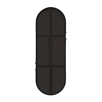 CosmoLiving by Cosmopolitan Black Metal Oval Wall Mirror 15" x 2" x 43"