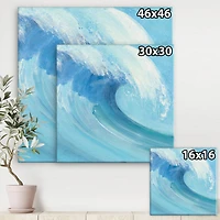 Designart - Ocean Wave with White Foam
