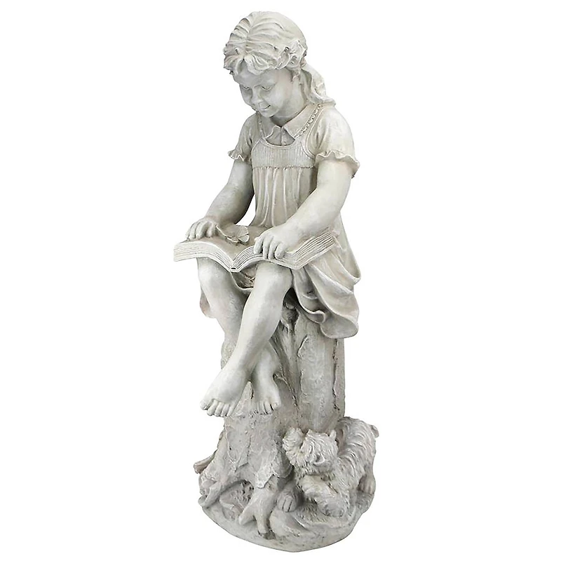 Design Toscano 34.5" Sierra the Reading Child Garden Statue