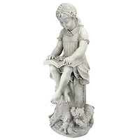 Design Toscano 34.5" Sierra the Reading Child Garden Statue