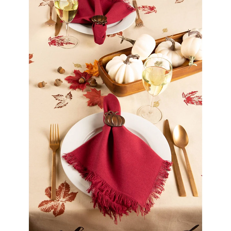 DII® 120" Rustic Leaves Print Tablecloth