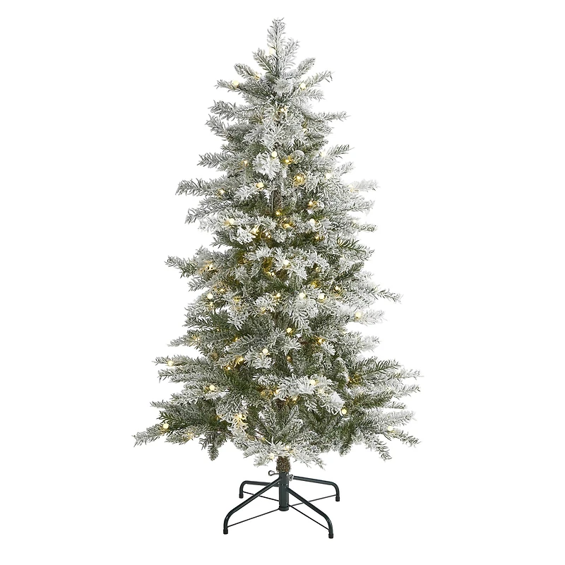 5ft. Pre-Lit Nova Scotia Spruce Artificial Christmas Tree, Warm White LED Lights