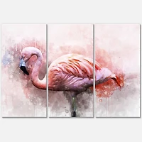 Designart - Portrait of Pink Flamingo V