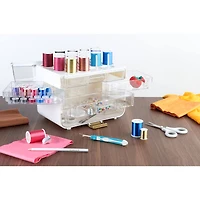 SINGER® Sew-It-Goes 255 Piece Sewing Kit & Craft Organizer Sewing Storage Case with Metallic Embroidery Thread