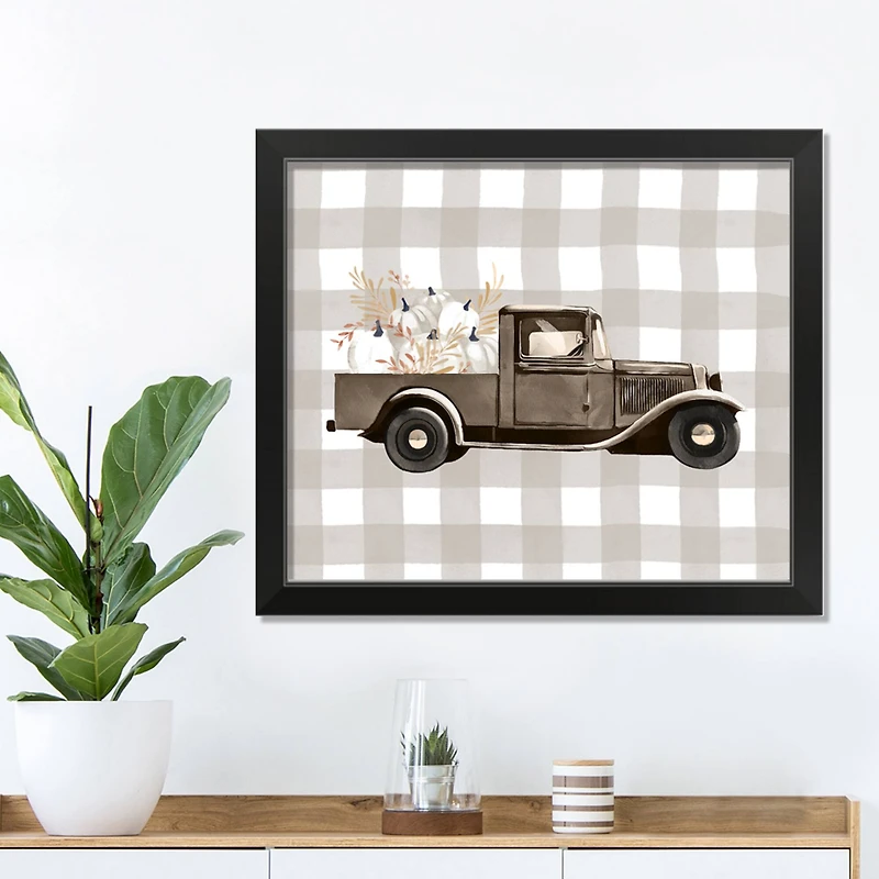 Harvest Truck Framed Print Wall Art