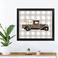 Harvest Truck Framed Print Wall Art